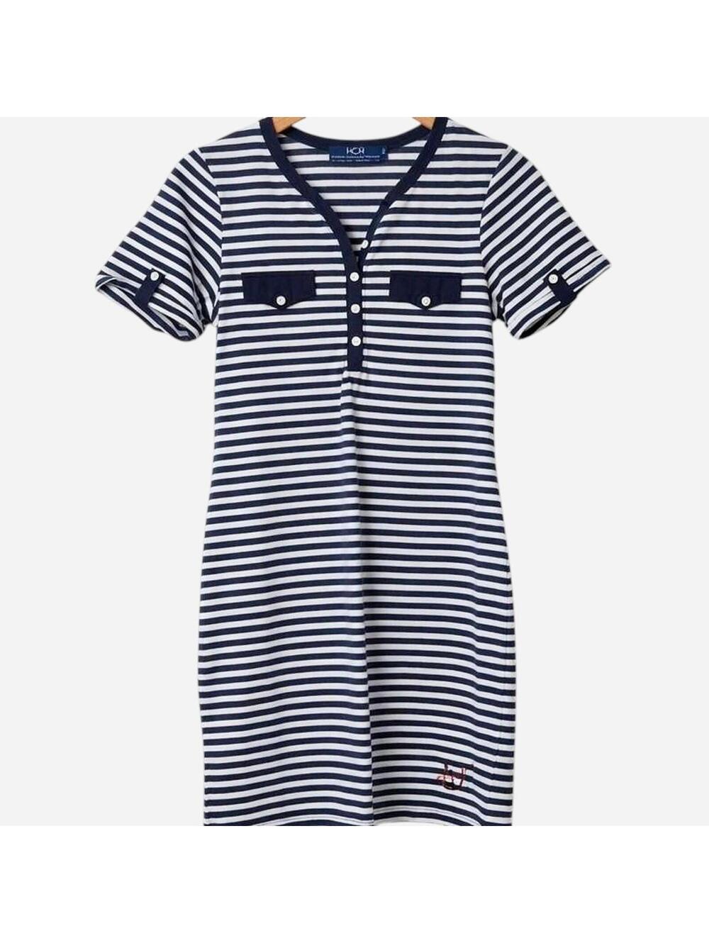 Blue & White Striped dress from St. Thomas